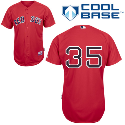 Burke Badenhop #35 MLB Jersey-Boston Red Sox Men's Authentic Alternate Red Cool Base Baseball Jersey